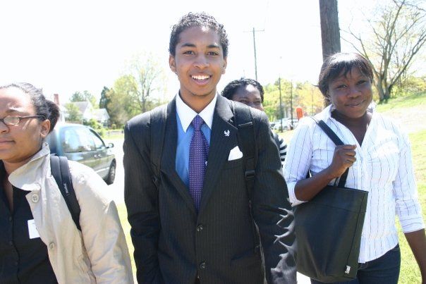 Courtney Jordan walking on Jones Street in 2009 as a student at NCCU, preparing for the first-ever HBCU Lobby Day to meet with North Carolina lawmakers.